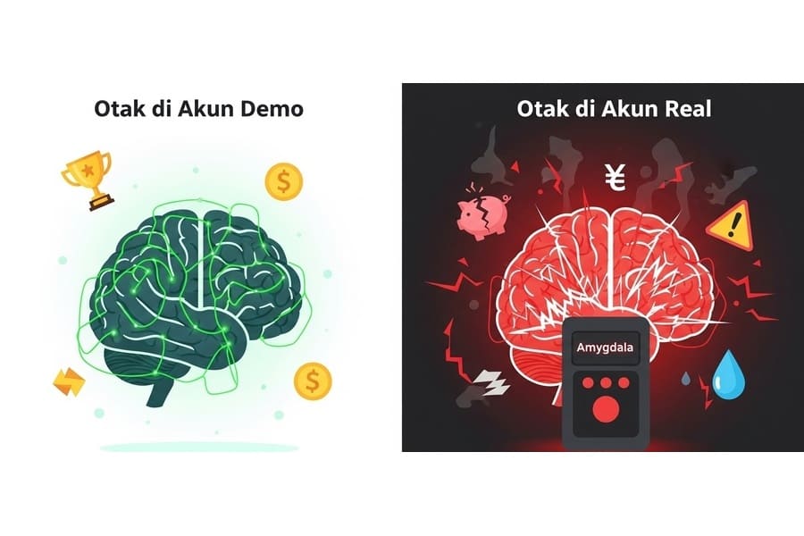 Psikologi Akun Demo dan Akun Real Forex