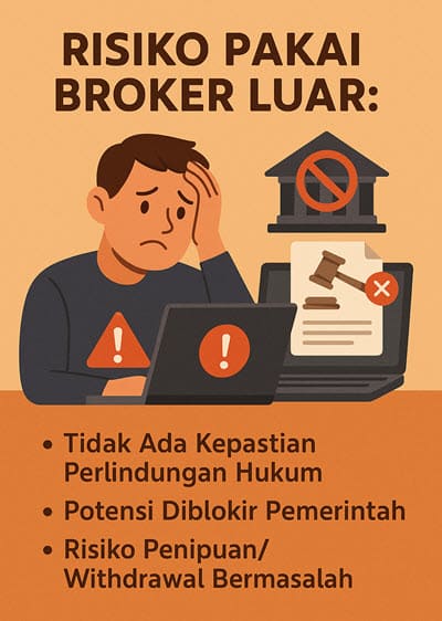 Resiko Trading di Broker Luar