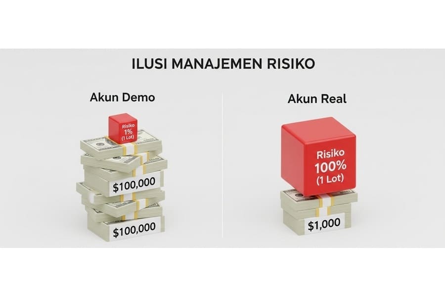 Resiko Akun Demo dan Akun Real