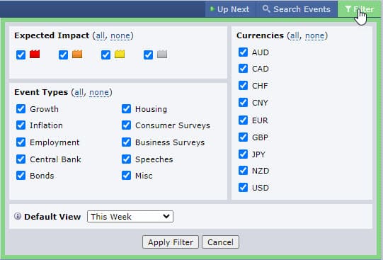 Forex Factory Filter