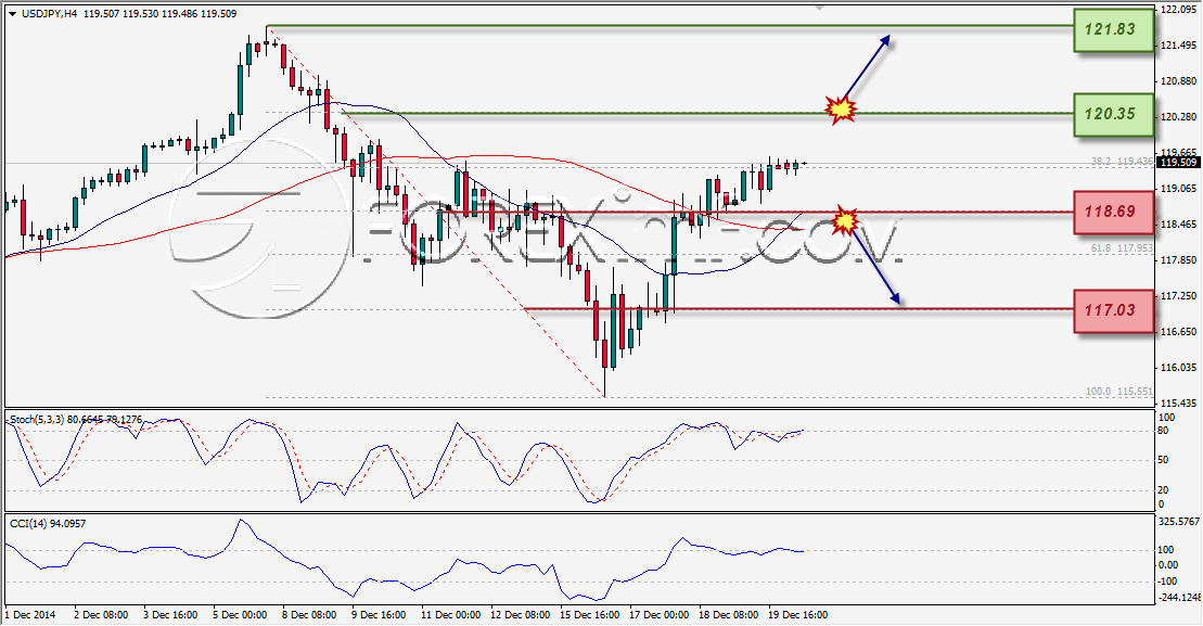 ANALISA TEKNIKAL FOREXIMF USDJPY MINGGUAN 22 DES 2014